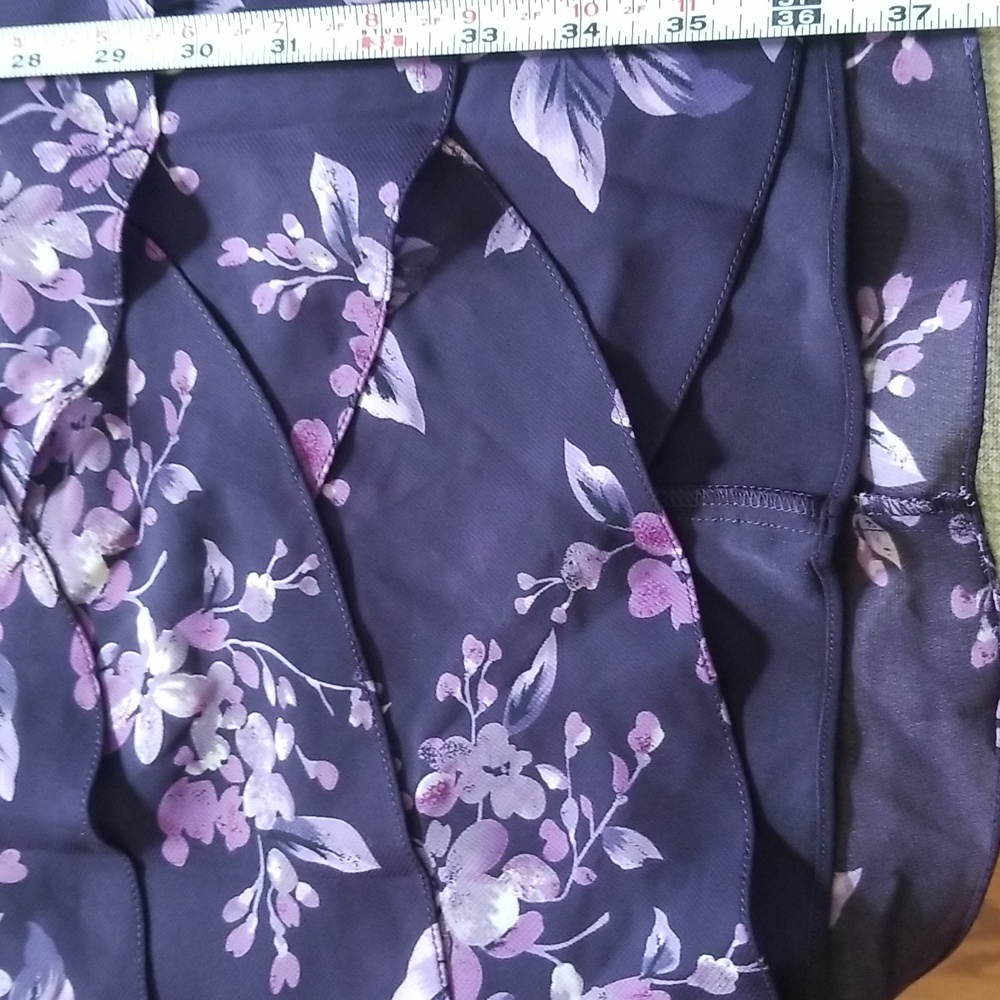 Adrianna Papell Ruffled Floral Dress - Picture 15 of 15